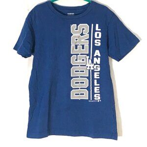 MLB Los Angeles Dodgers Baseball Boys Activewear Blue Athletic Tee T Shirt